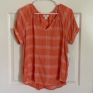 Plaid Tunic Top